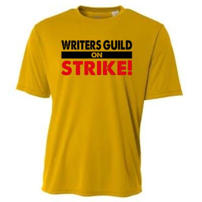 WGA Writers Guild Of America On Strike Anti AI Chatbots Cooling Performance Crew T-Shirt