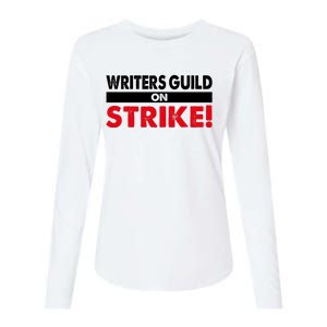 WGA Writers Guild Of America On Strike Anti AI Chatbots Womens Cotton Relaxed Long Sleeve T-Shirt