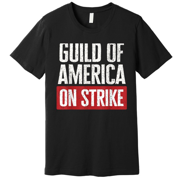 WGA Writers Guild Of America On Strike Premium T-Shirt