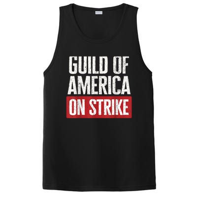 WGA Writers Guild Of America On Strike PosiCharge Competitor Tank