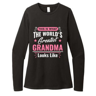 What World's Greatest Grandma Looks Like Mothers Day TShirt Womens CVC Long Sleeve Shirt