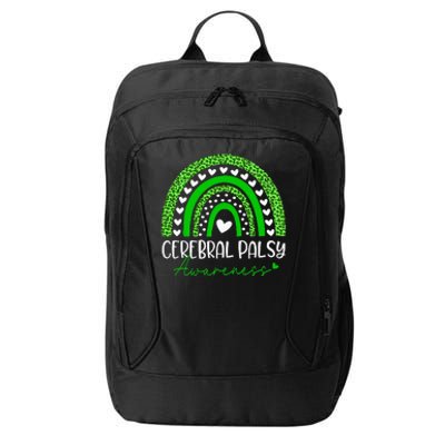 We Wear Green Cerebral Palsy Cp Awareness City Backpack