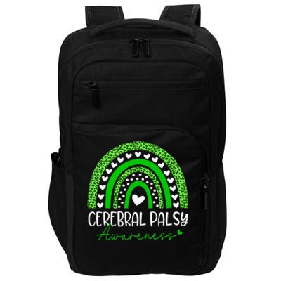 We Wear Green Cerebral Palsy Cp Awareness Impact Tech Backpack