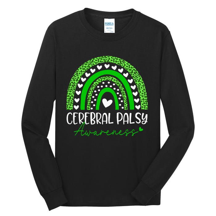 We Wear Green Cerebral Palsy Cp Awareness Tall Long Sleeve T-Shirt