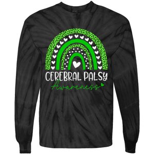 We Wear Green Cerebral Palsy Cp Awareness Tie-Dye Long Sleeve Shirt