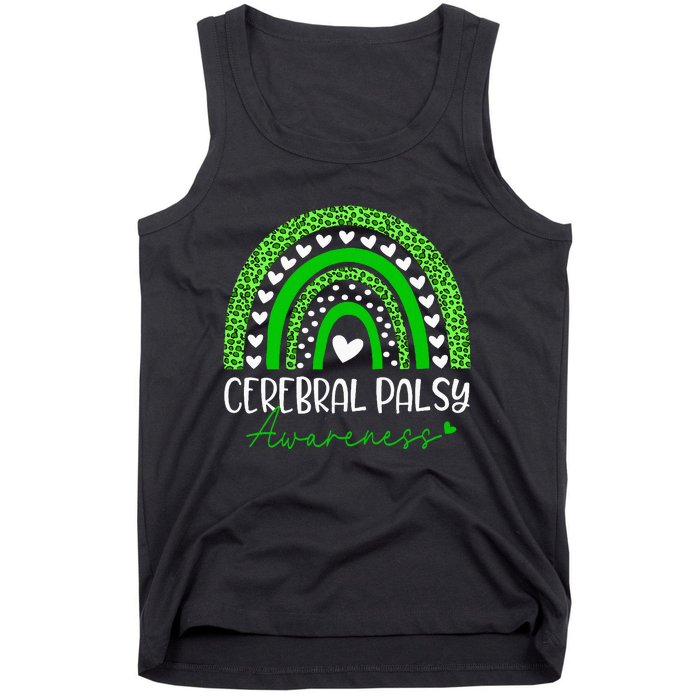 We Wear Green Cerebral Palsy Cp Awareness Tank Top