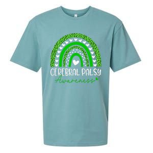 We Wear Green Cerebral Palsy Cp Awareness Sueded Cloud Jersey T-Shirt