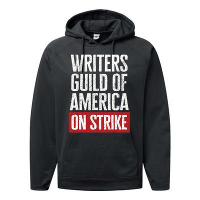 WGA Writers Guild Of America On Strike Anti AI Chatbots Performance Fleece Hoodie