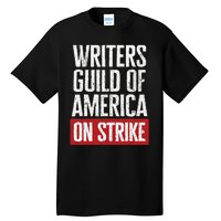 WGA Writers Guild Of America On Strike Anti AI Chatbots Tall T-Shirt