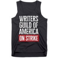 WGA Writers Guild Of America On Strike Anti AI Chatbots Tank Top