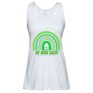 We Wear Green Mental Health Awareness Ladies Essential Flowy Tank