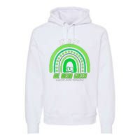 We Wear Green Mental Health Awareness Premium Hoodie