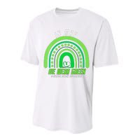 We Wear Green Mental Health Awareness Performance Sprint T-Shirt