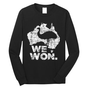 We Won Great Emu War Australian History Emu Lover Long Sleeve Shirt