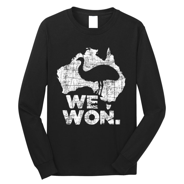 We Won Great Emu War Australian History Emu Lover Long Sleeve Shirt