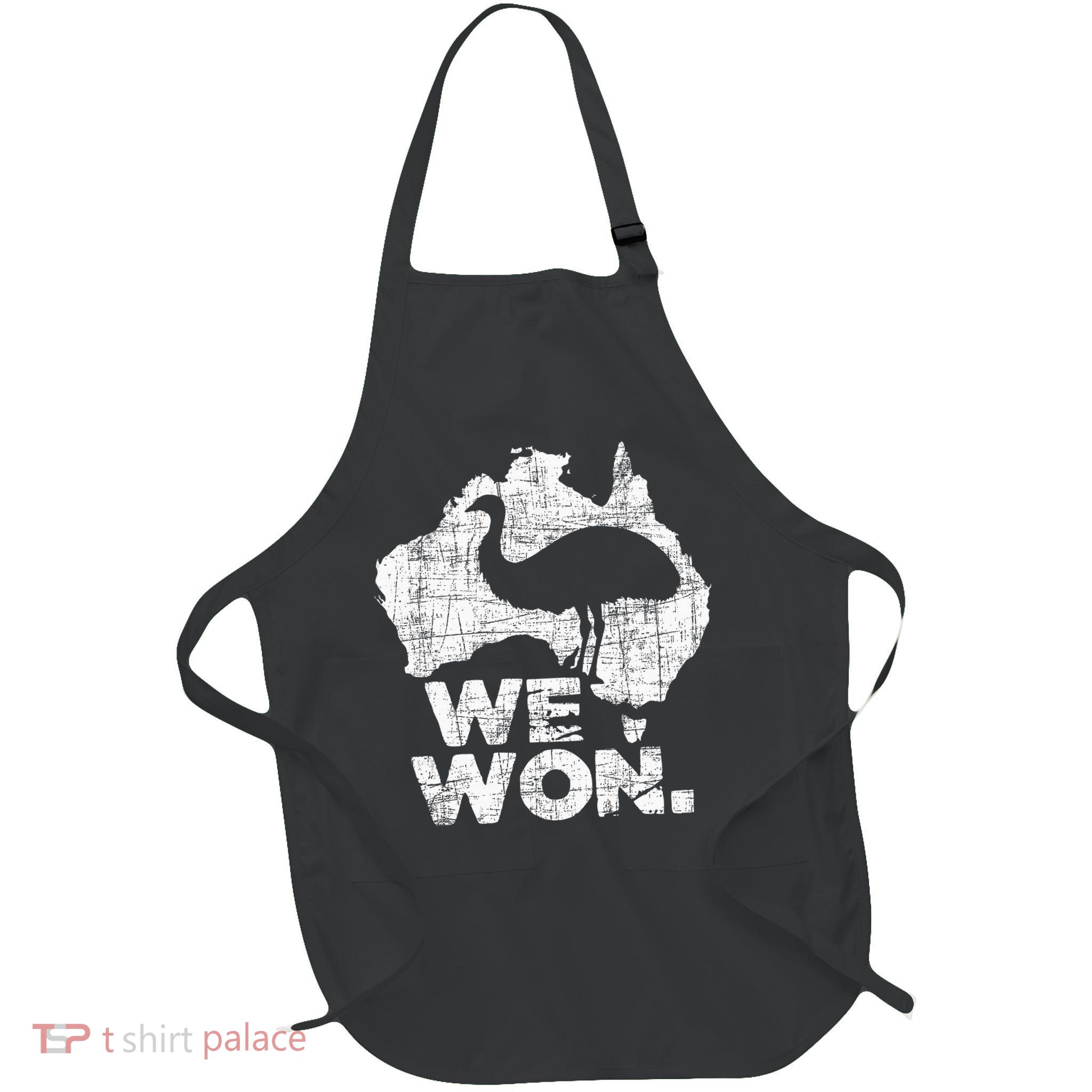 We Won Great Emu War Australian History Emu Lover Full-Length Apron With Pockets