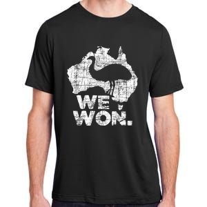 We Won Great Emu War Australian History Emu Lover Adult ChromaSoft Performance T-Shirt