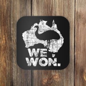 We Won Great Emu War Australian History Emu Lover Coaster