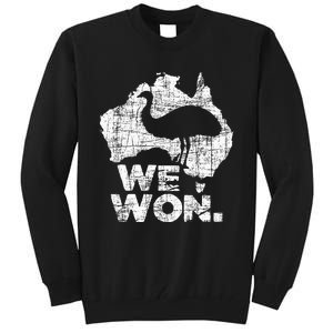 We Won Great Emu War Australian History Emu Lover Tall Sweatshirt