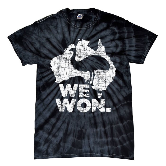 We Won Great Emu War Australian History Emu Lover Tie-Dye T-Shirt