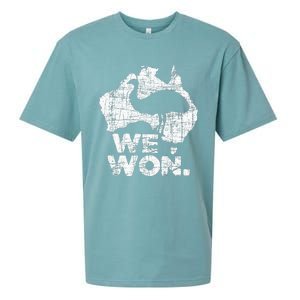 We Won Great Emu War Australian History Emu Lover Sueded Cloud Jersey T-Shirt