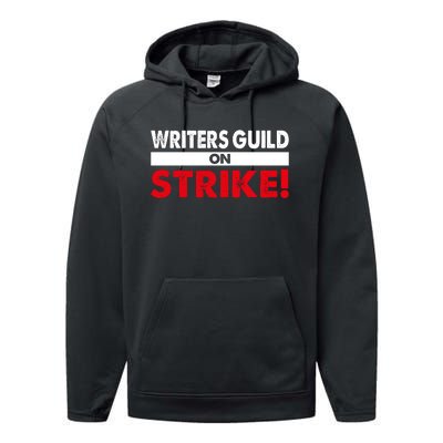 WGA Writers Guild Of America On Strike Anti AI Chatbots Performance Fleece Hoodie