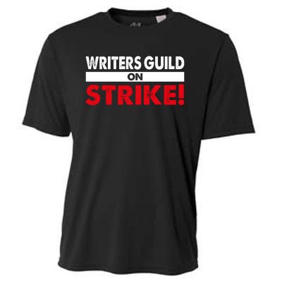 WGA Writers Guild Of America On Strike Anti AI Chatbots Cooling Performance Crew T-Shirt