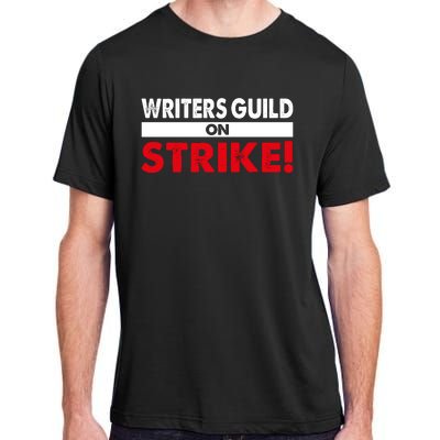 WGA Writers Guild Of America On Strike Anti AI Chatbots Adult ChromaSoft Performance T-Shirt