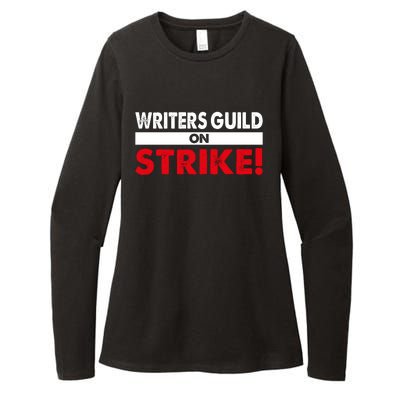 WGA Writers Guild Of America On Strike Anti AI Chatbots Womens CVC Long Sleeve Shirt