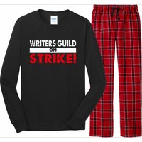 WGA Writers Guild Of America On Strike Anti AI Chatbots Long Sleeve Pajama Set