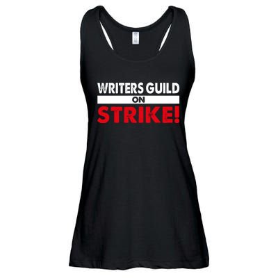 WGA Writers Guild Of America On Strike Anti AI Chatbots Ladies Essential Flowy Tank