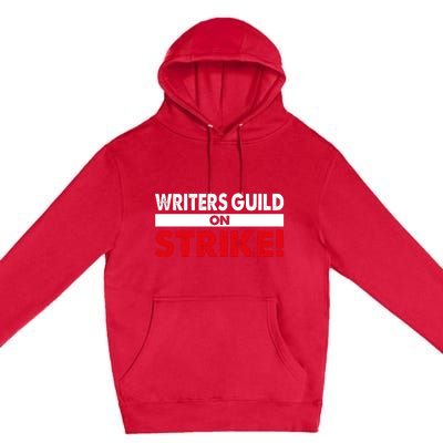 WGA Writers Guild Of America On Strike Anti AI Chatbots Premium Pullover Hoodie