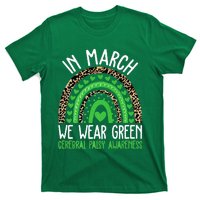 We Wear Green Cerebral Palsy Awareness CP Month Rainbow T-Shirt