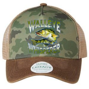 Walleye Whisperer Graphic Fishing Gift Fisher Meaningful Gift Legacy Tie Dye Trucker Hat