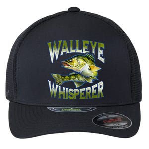 Walleye Whisperer Graphic Fishing Gift Fisher Meaningful Gift Flexfit Unipanel Trucker Cap