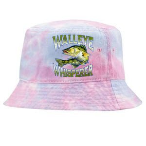 Walleye Whisperer Graphic Fishing Gift Fisher Meaningful Gift Tie-Dyed Bucket Hat