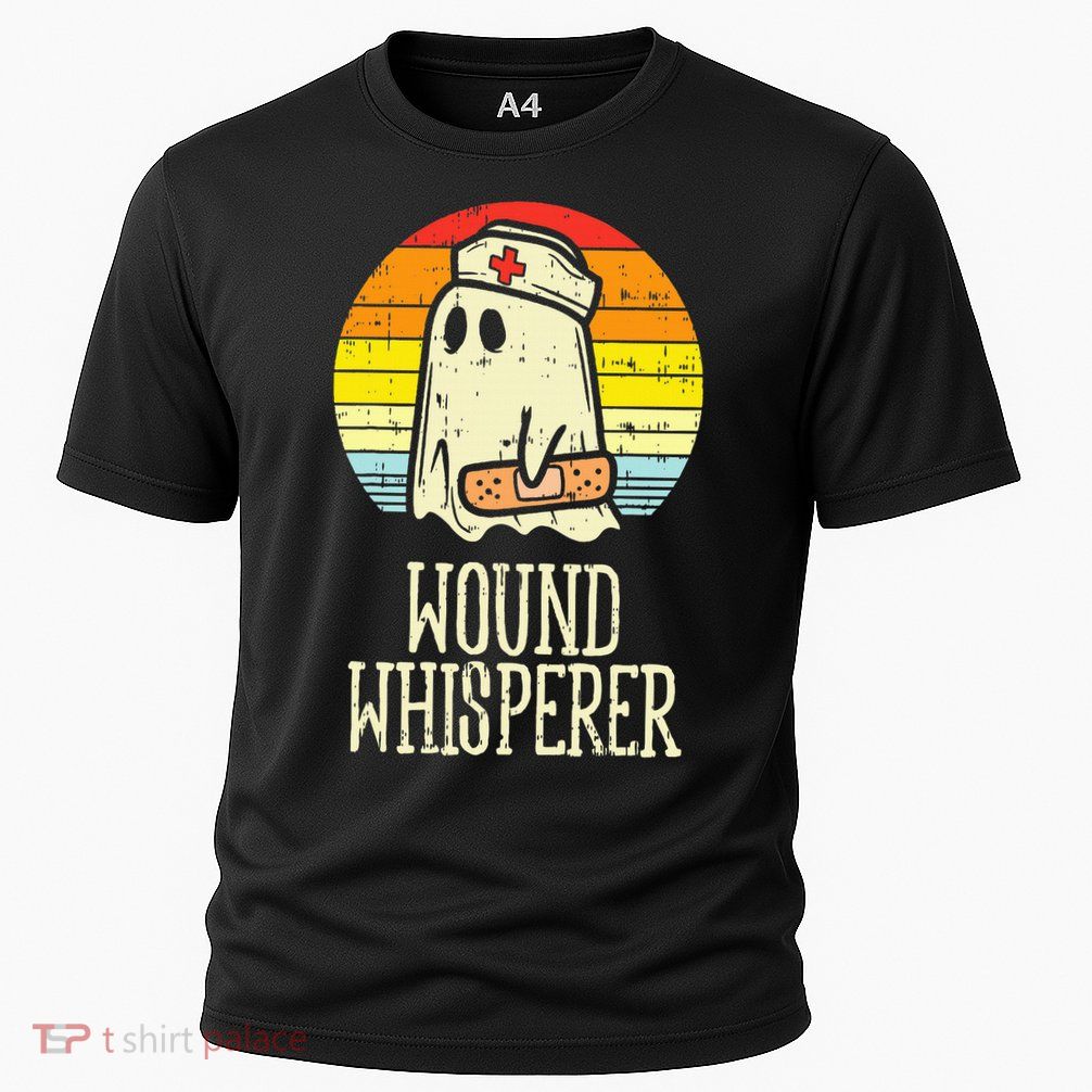 Wound Whisperer Ghost Nurse Boo Halloween Nursing RN Performance Shirt