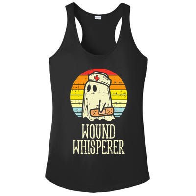 Wound Whisperer Ghost Nurse Boo Halloween Nursing RN Ladies PosiCharge Competitor Racerback Tank