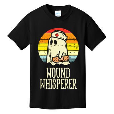 Wound Whisperer Ghost Nurse Boo Halloween Nursing RN Kids T-Shirt