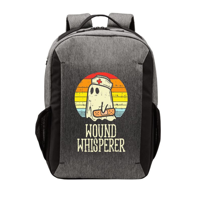 Wound Whisperer Ghost Nurse Boo Halloween Nursing RN Vector Backpack