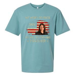 We WonT Go Back We Will Go Forward Together Kamala Harris Sueded Cloud Jersey T-Shirt