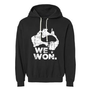 We Won Great Emu War Australian History Emu Lover Garment-Dyed Fleece Hoodie