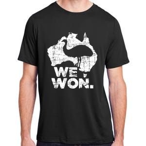 We Won Great Emu War Australian History Emu Lover Adult ChromaSoft Performance T-Shirt