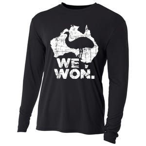 We Won Great Emu War Australian History Emu Lover Cooling Performance Long Sleeve Crew