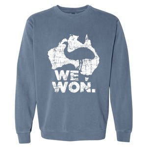 We Won Great Emu War Australian History Emu Lover Garment-Dyed Sweatshirt