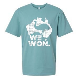 We Won Great Emu War Australian History Emu Lover Sueded Cloud Jersey T-Shirt