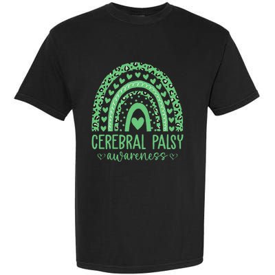 We Wear Green Cerebral Palsy Awareness CP Month Garment-Dyed Heavyweight T-Shirt