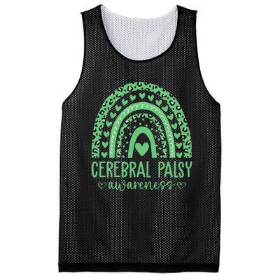 We Wear Green Cerebral Palsy Awareness CP Month Mesh Reversible Basketball Jersey Tank