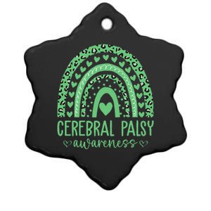 We Wear Green Cerebral Palsy Awareness CP Month Ceramic Star Ornament