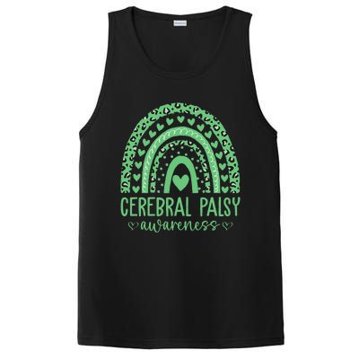 We Wear Green Cerebral Palsy Awareness CP Month PosiCharge Competitor Tank